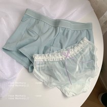 ccrosememory lovers briefs ~ lovers briefs net yarn sexy men and women double waist pure