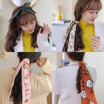 Yiwu City Haofu Ornament Strength Factory Co. Ltd. Silk Scarf-Style Retro Hair with butterfly knot Fat Girl i