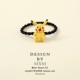 Pikachu phiên bản tiếng Hàn của vòng tròn tóc anime dây tóc nữ vòng đeo tay sử dụng kép băng cao su dễ thương phụ kiện tóc đầu dây lưới màu đỏ - Vòng đeo tay Clasp vòng tay phong thuỷ