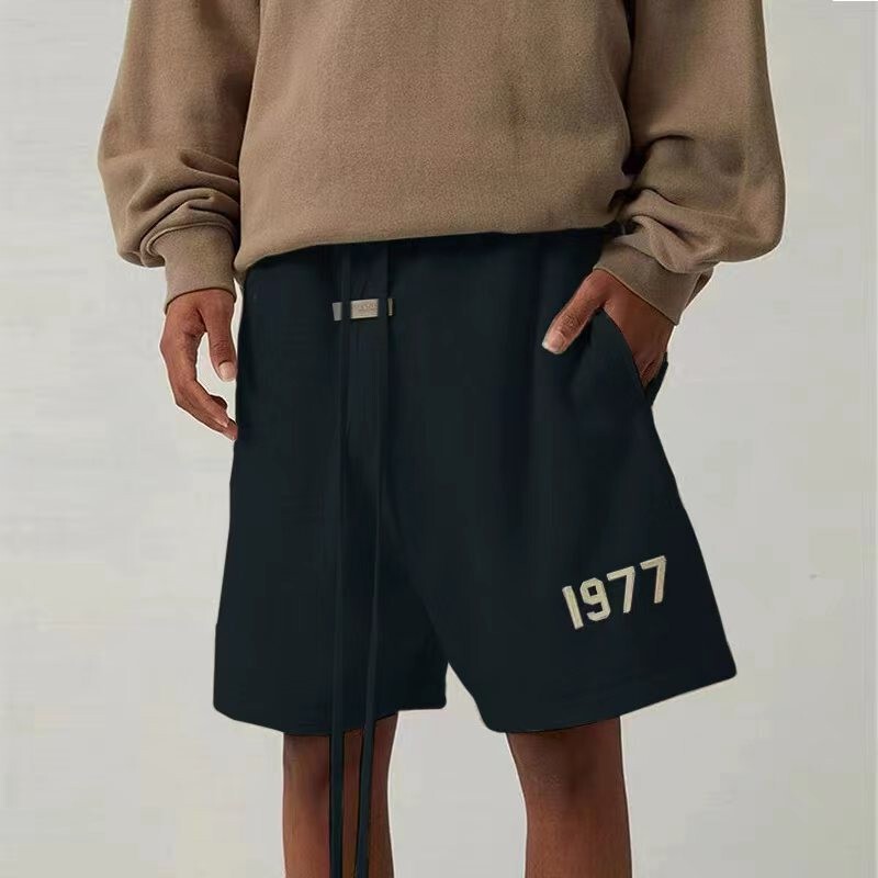 Fog Miki Essentials 1977 Trendy Brand Pure Cotton Sports Casual Shorts Men's Summer Outerwear