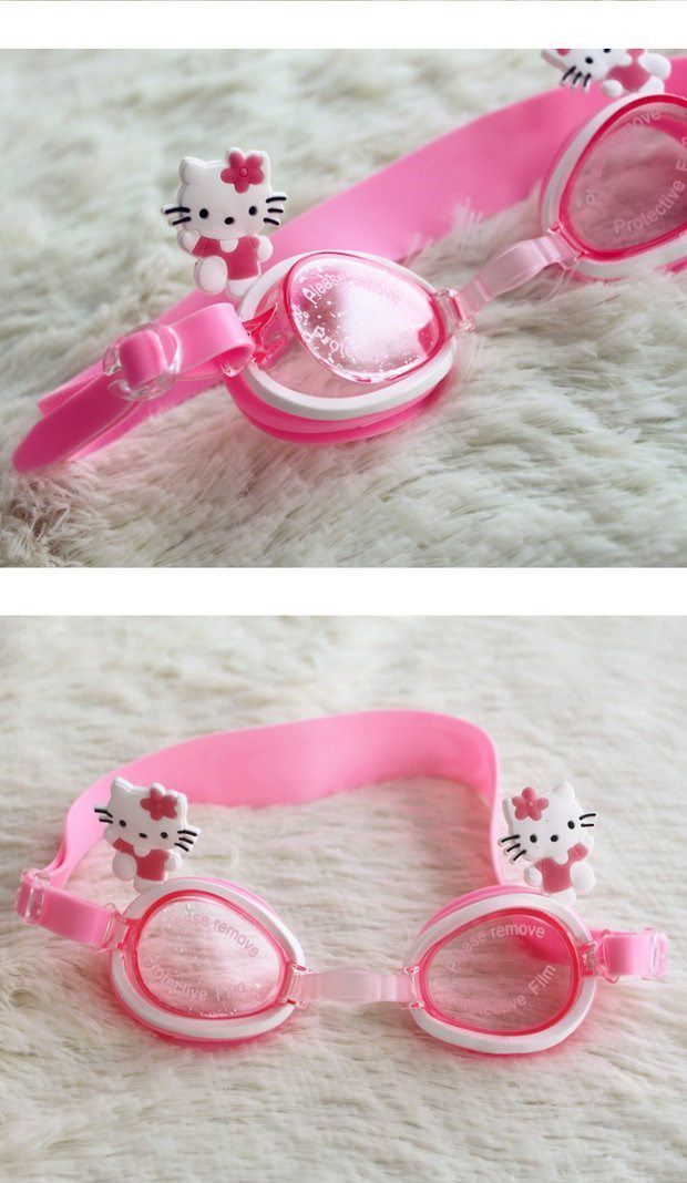 Kính bơi đông lạnh cô gái kính bơi Aisha Princess chống sương mù kính bơi trẻ em - Goggles