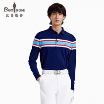 Bjørn Löfven Spring Sports Casual Lapels Long Sleeve t-Shirt Men Breathable Polo Shirt