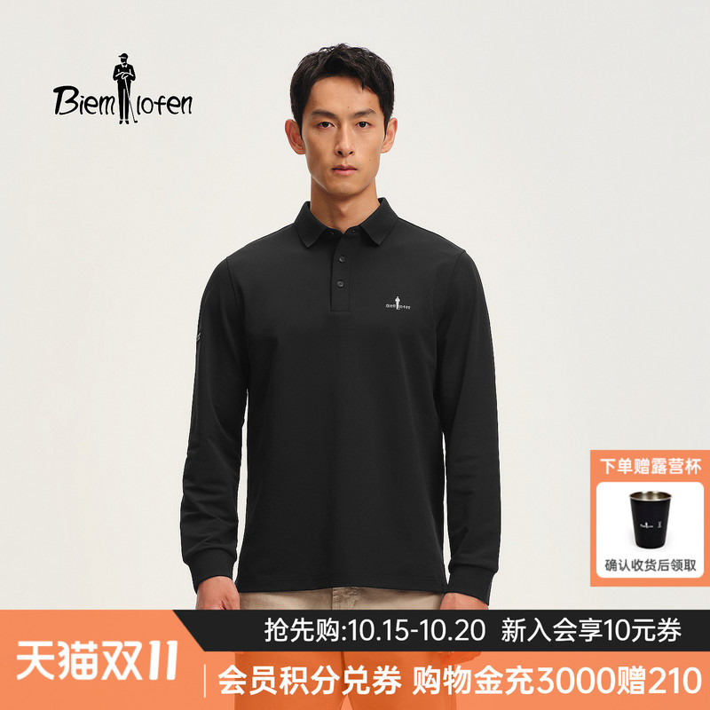 【Comfortable and Sun-Protective】Biyinlefen 2026 Autumn New Men's Casual Pique Long-Sleeve Polo Shirt with Turn-Down Collar T-Shirt 【Comfortable and Sun-Protective】Biyinlefen 2026 Autumn New Men's Casual Pique Long-Sleeve Polo Shirt with Turn-Down Collar T-Shirt
