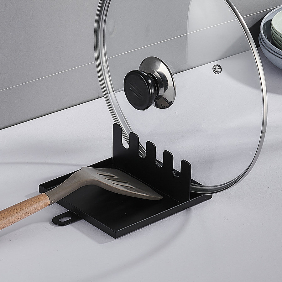 Stainless steel spatula rack kitchen spoon multi-function rack pot cover rack countertop sitting shovel storage spoon rack