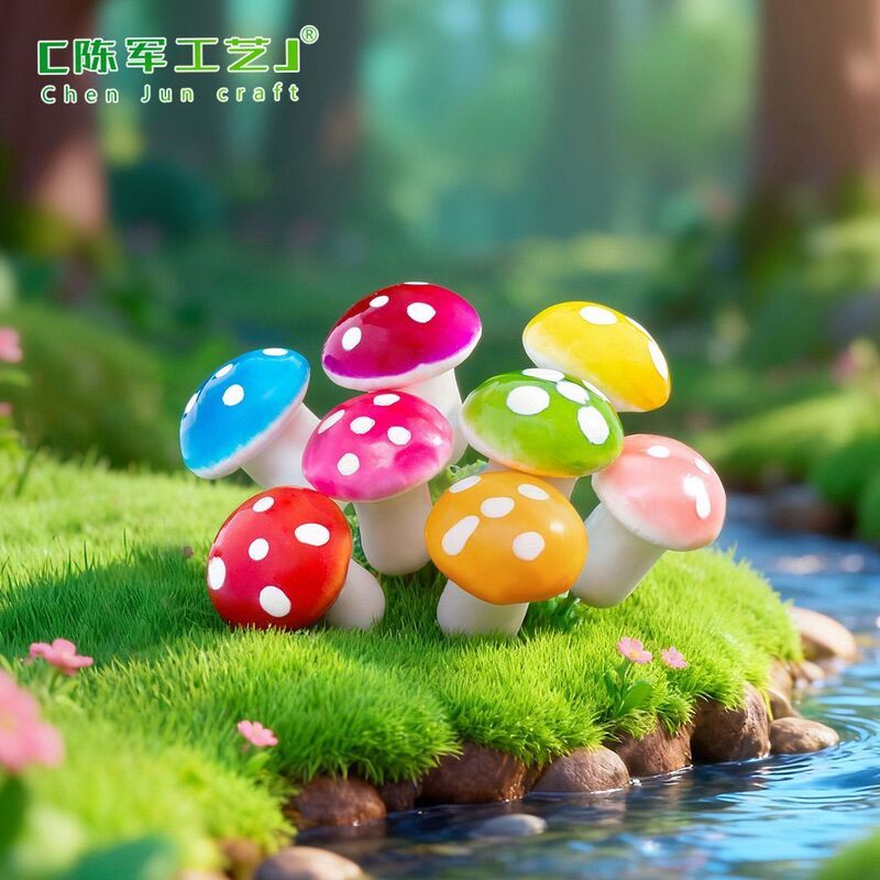 Artificial Mushrooms, Mini Mushrooms, Foam Mushrooms, Colorful Artificial Mushroom Decorations, Cute Props for Sale