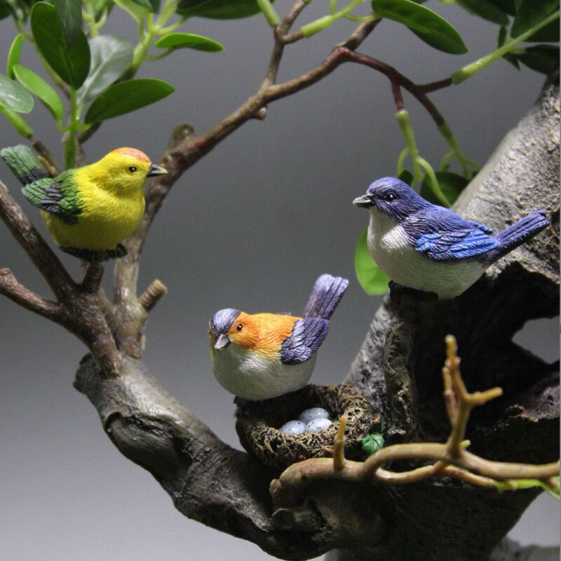 Bird Nest Mini Ornaments, Cute Simulated Birds, Gardening Bonsai Decoration Accessories, Bird Eggs, Micro Landscape Ornaments Bird Nest Mini Ornaments, Cute Simulated Birds, Gardening Bonsai Decoration Accessories, Bird Eggs, Micro Landscape Ornaments