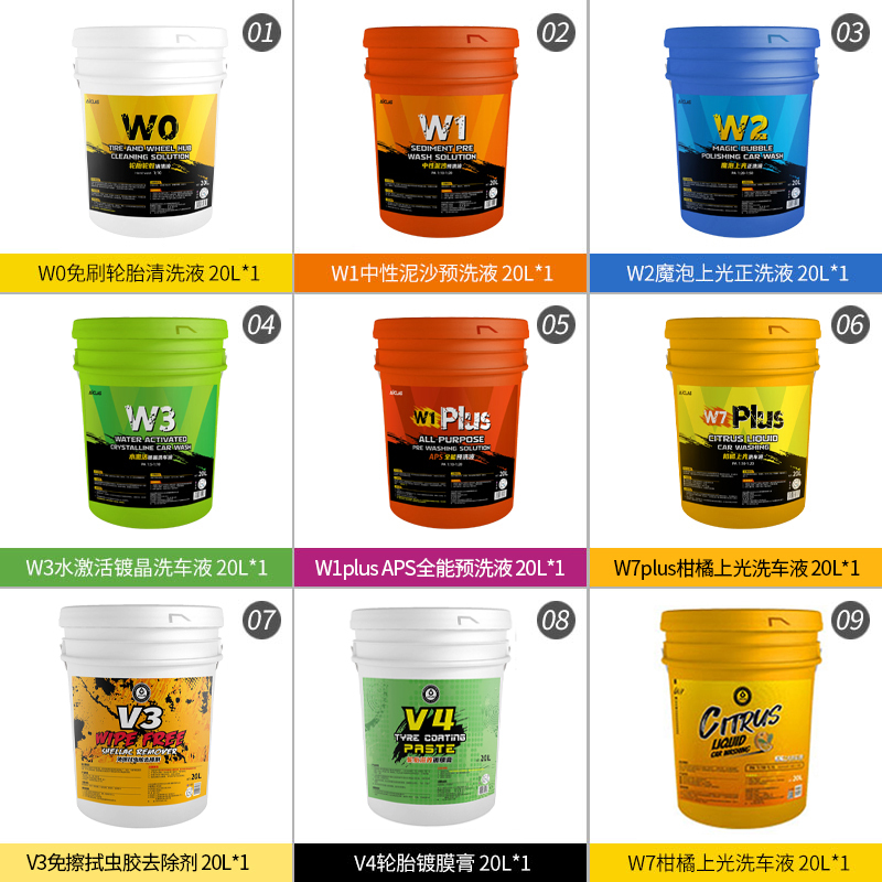20L Large Bucket of Economical Bulk-Packaged Car Wash Liquid for Pre-Wash, Main Wash, Tire Cleaning, and Activation, Available for Car Wash Stores to Choose from