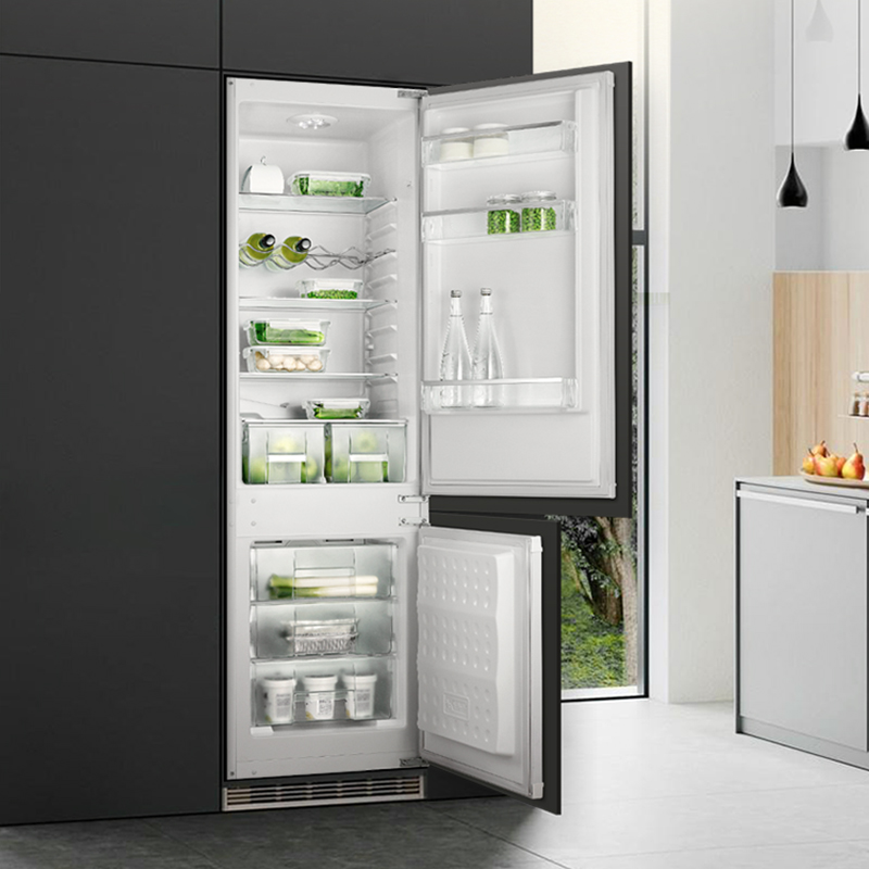 AscoLi fully embedded refrigerator embedded slim home custom cabinet ultra-thin fully hidden inlaid double door