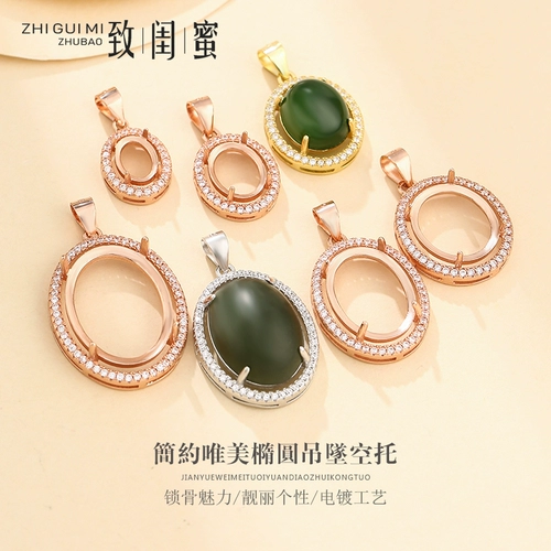 Подвеска, золотая яшма из воскового агата, серебро 925 пробы, простой и элегантный дизайн, 18 карат