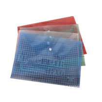 Factory direct sales Transparent plaid document bag A4 file bag Snap-on information bag Test paper document bag