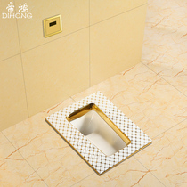 Emperors bathroom new European-style home toilet golden squat toilet Colour squatting toilet Toilet Bowl 5402