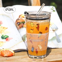 Модель мороженого + стеклянная солома + силиконовая чашка крышка