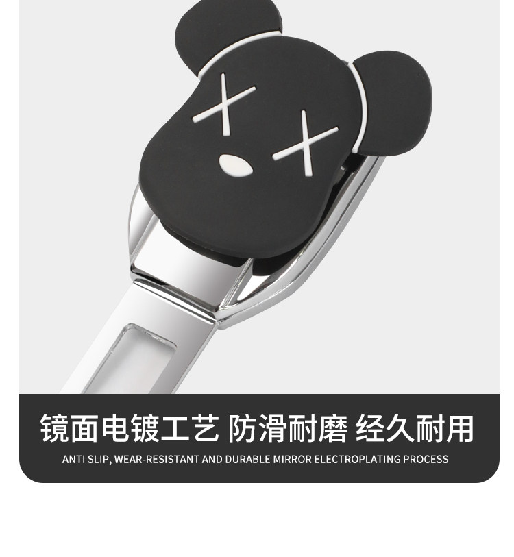 Car Safety Seat Belt Buckle Extension Connector Alloy Adjustable Fixed Anti-Neck-Strangling Safety Rope Buckle