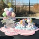 Радужный нескользящий воздушный шар, единорог