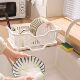 Drain Basket Dish Rack Kitchen Dish Storage Rack Sink Tableware Storage Rack Household Countertop Cupboard Bowl and Chopsticks Storage