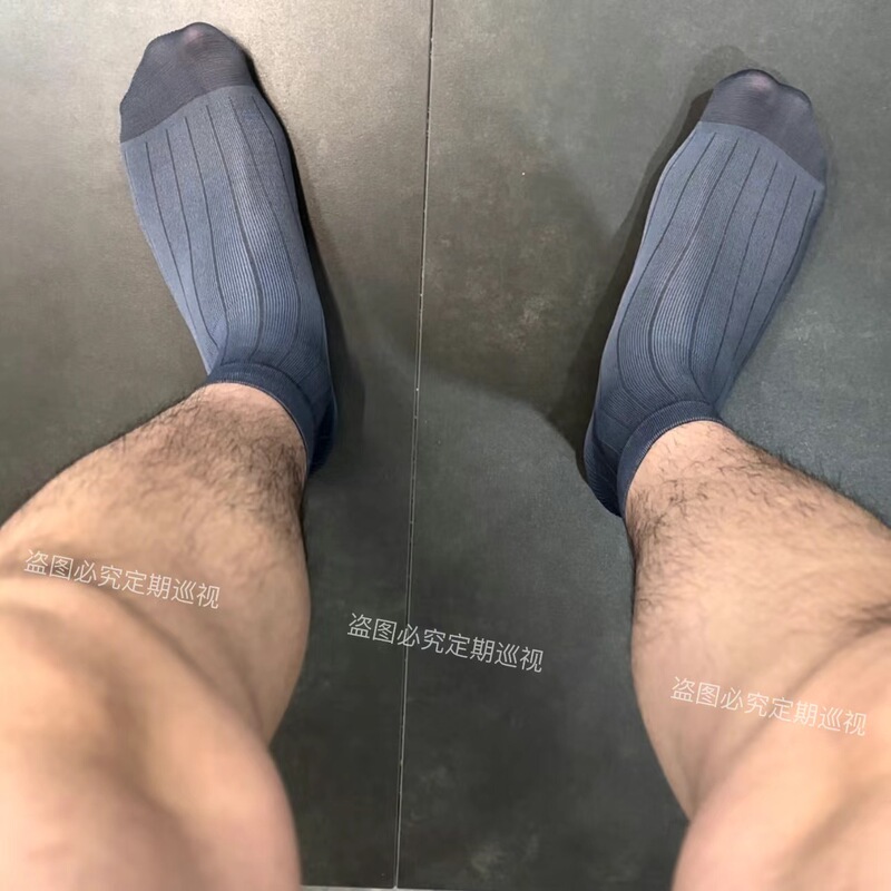 10/8/5 Double Pack Thin Mercerized Cotton 1185 Dark Blue Business Leather Shoes Business Socks Japanese Style Gentleman Men's Silk Socks