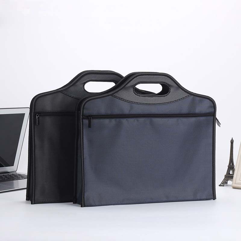 Briefcase Paper bag A4 Canvas Handbag Meeting Brief large capacity Men and women Business office Conference Information kit