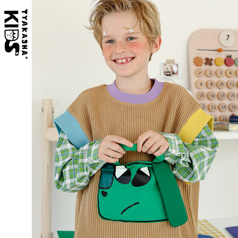 (hat trick series) TYAKASHAKIDS Taqa child clothing vest male and female outside wearing curry waistcoat-Taobao