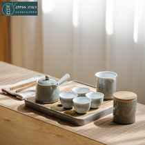 Italian ZPPSN Day-style minimalist teapot home Gongfu tea suit light lavish tea tea tea cup tea tray