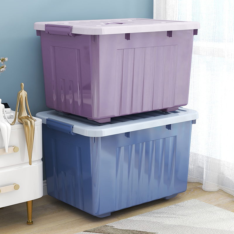 Extra-Large Storage Box, Baby-Specific Plastic Clothing Organizer, Moving and Organizing Storage Box, Household Storage Magic Tool