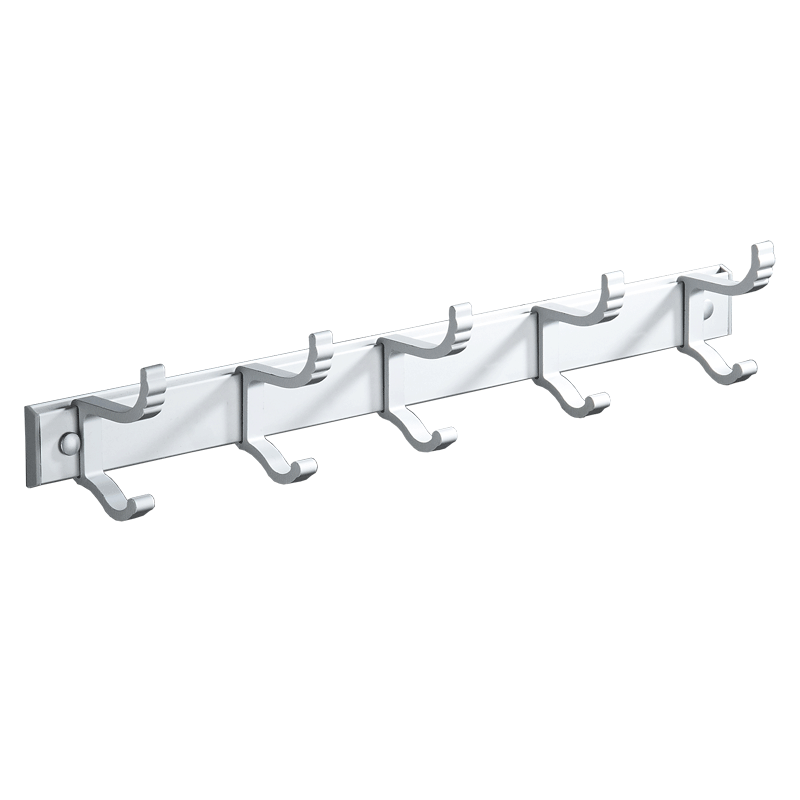 Free Punch Door Rear Hook Strong Sticky Hook Toilet Wall Hung Clothes Rack Row Strip Dorm Stick Hook Metal-Taobao