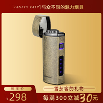 Cigar lighter electronic induction ignition three straight rushing windproof lighter with cigar hole opener
