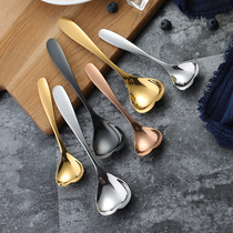 304 stainless steel spoon creative cute heart shaped spoon eating spoon spoon soup spoon dessert love spoon