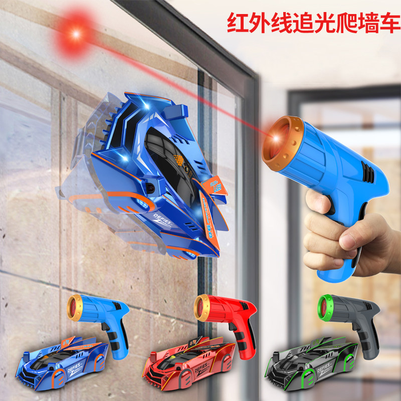 Pursuit of light climbing wall caravan remote-controlled car suction wall climbing wall caravan electric stunts four-wheel drive racing children's toy car boy-Taobao