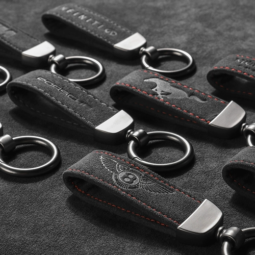 Мужской брелок, креативная высококлассная цепочка для ключей, универсальная подвеска, ключница, из натуральной кожи, делается под заказ, простой и элегантный дизайн