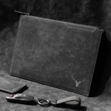 Мужская вместительная и большая маленькая сумка клатч, сумка с петлей на руку, из натуральной кожи