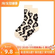 Socks Children Small Flower Flower Brief about 100 hitch Long Sox Summer Thin Pins-Chains Cute Korean Version of the Sox Socks Woman
