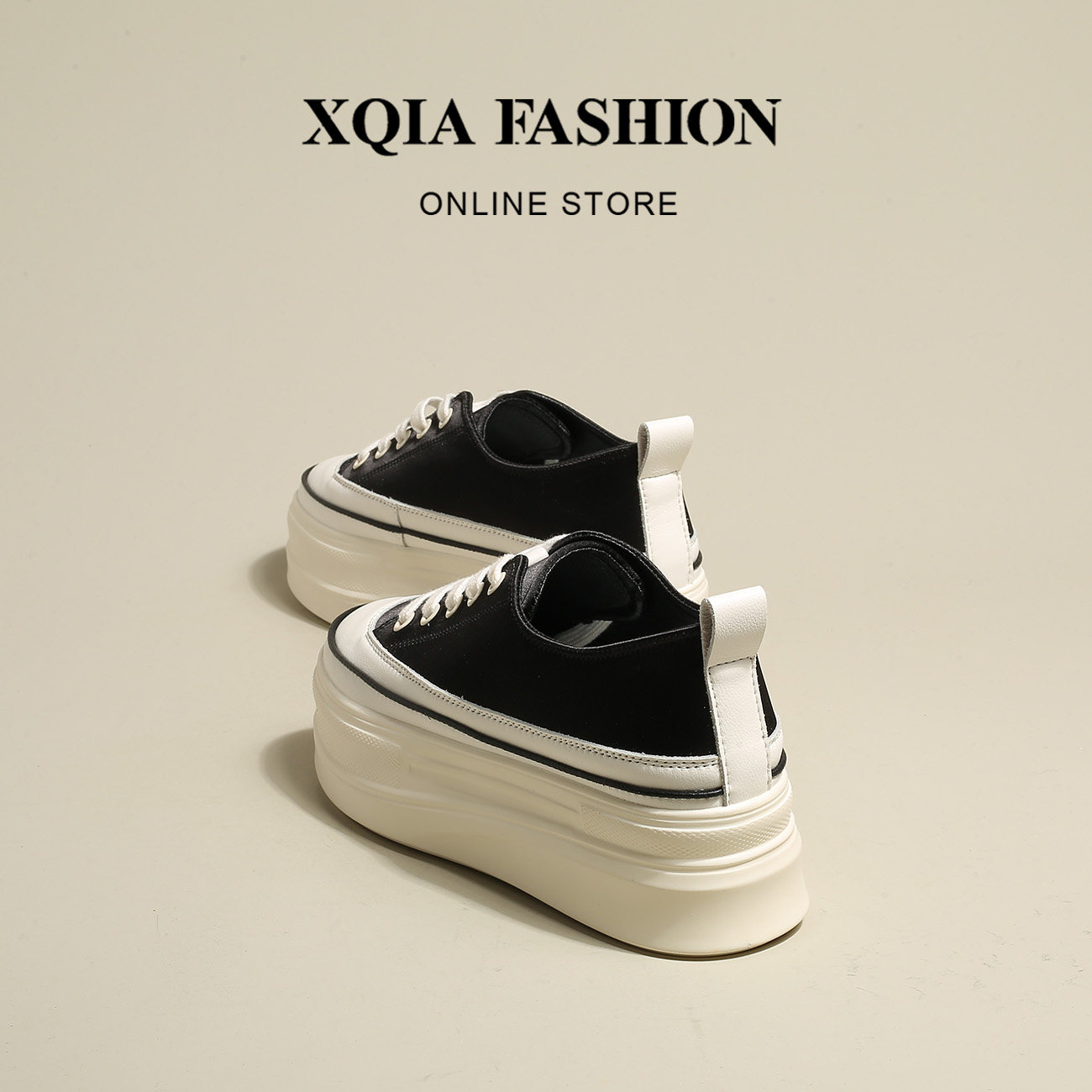 Muffin shoes women's thick bottom 2022 new 100 hitch heightening sports women's shoes spring outburst silk satin bread board shoes old daddy