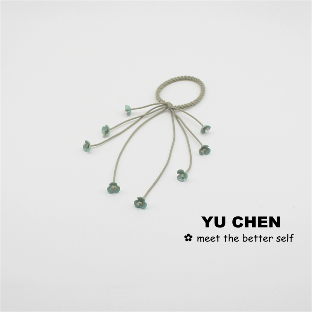 Tóc tiên streamer dây tóc hoa vòng cá tính dây cao su lưới màu đỏ buộc tóc Phụ kiện tóc hàn quốc ngọt ngào bện đầu dây - Phụ kiện tóc