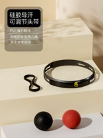 Силиконовый тренажер с двумя шариками на голове - легкий черный + тяжелый красный (защита от пота, длительные тренировки)