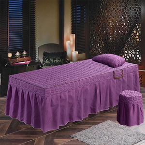 Làm đẹp trải giường ba mảnh trải giường bao gồm massage vật lý trị liệu massage cửa hàng làm đẹp 80/70/60 đầu vuông tròn đầu giường - Trang bị tấm