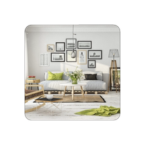 High-definition acrylic student dormitory soft mirror that will not break bedroom makeup mirror dressing mirror wall sticker self-adhesive cabinet door