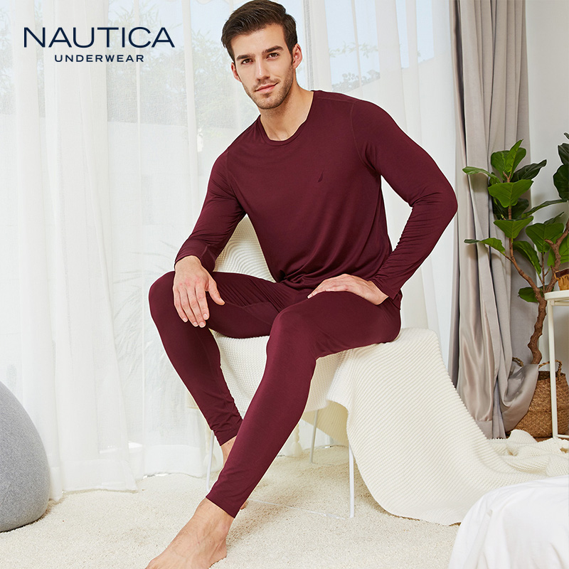 Nautica 诺帝卡 男式保暖内衣套装 秋衣秋裤 天猫优惠券折后￥124包邮（￥129-5）多色可选