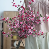 Ветка цветка сливы, искусственные цветочные украшения, имитация зимнего сладкого цветка персика, украшение для гостиной, журнального столика, зимний букет сливы, украшение дома в китайском стиле