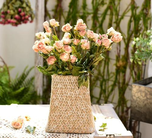 Американская садовая рука -Жертва цветочная корзина Редактирование Редактирование высушенная цветочная вставка корзина творческая настольная стойка для хранения цветочный горшок