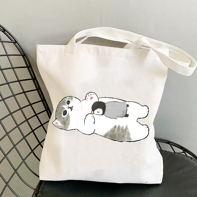[Kawaii cat Canvas Bag ]