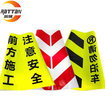 Customized reflective road cone sleeve barricade cone bucket cone cone barrel square cone traffic facility safety warning cover