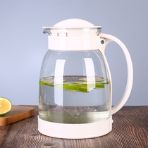 Glass cool kettle heat-resistant high temperature explosion-proof large capacity household cold white water juice cup teapot set cold kettle