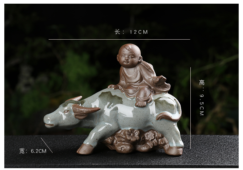 Creative, lovely brother ceramic up small tea pet boutique floret spoil the mythical wild animal tea pot on - board, furnishing articles package mail