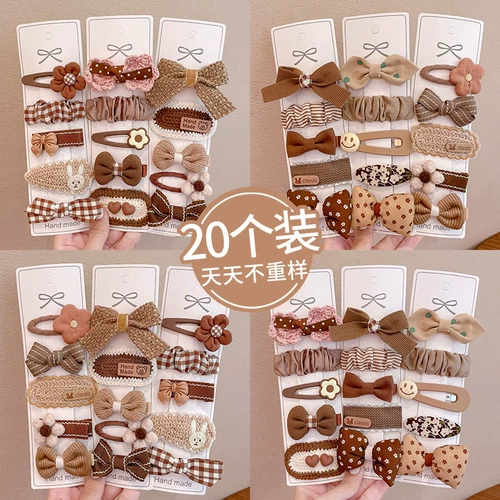 Детская милая заколка для волос, челка, шпильки для волос с бантиком, аксессуар для волос, популярно в интернете