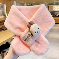 Розовая счастливая собака с кривыми ушами