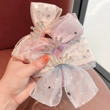 Детская заколка для волос для принцессы, аксессуар для волос с бантиком, подарок на день рождения