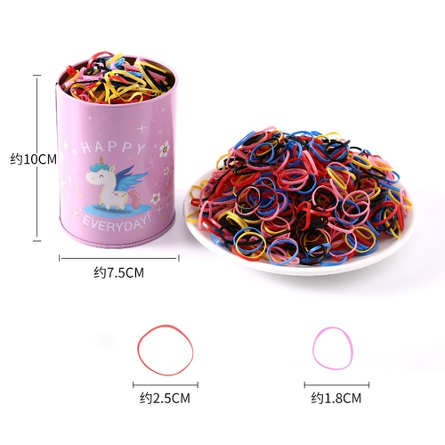 Детская резинка для волос, эластичный безвредный детский одноразовый аксессуар для волос, не повреждает волосы