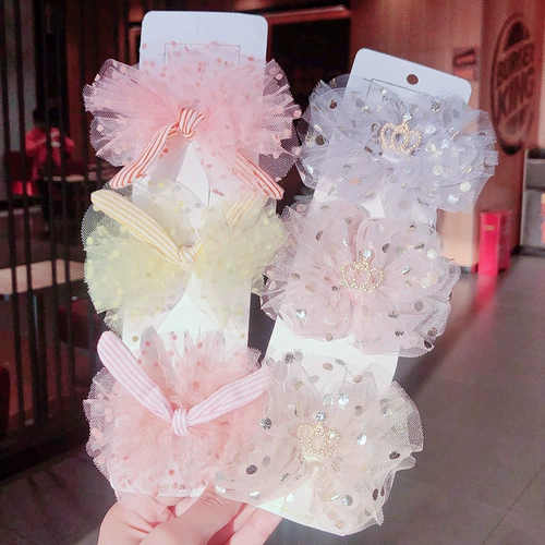 Заколка для волос с бантиком, детский аксессуар для волос для принцессы, милые детские шпильки для волос