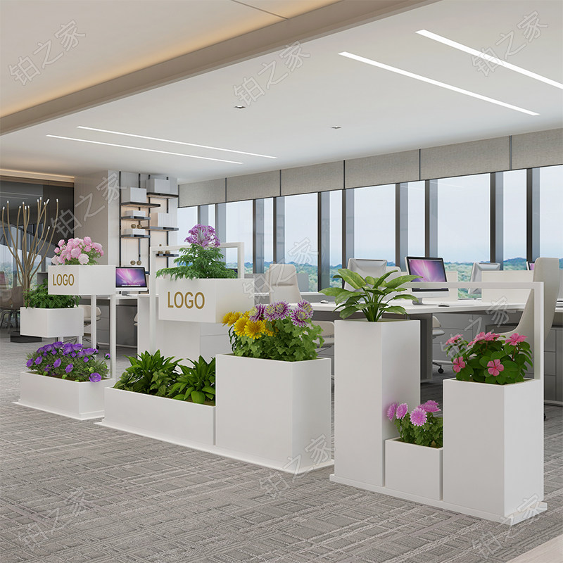 Outdoor wrought iron flower box combination can be customized garden flower bed sales department flower pool outdoor garden fence planting flower tank