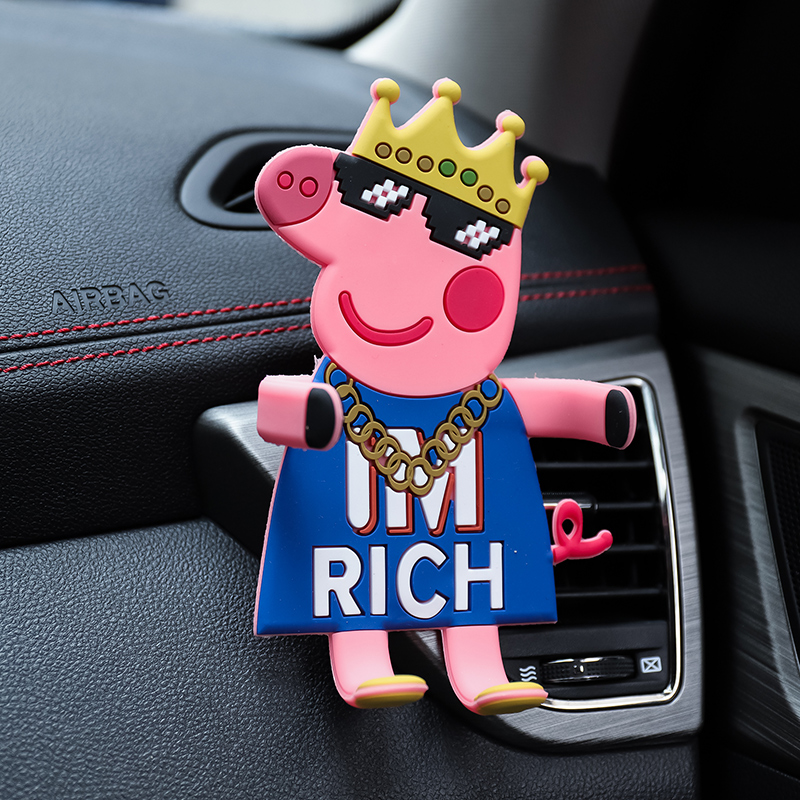 Car air outlet snap navigation multi-function creative cartoon cute mobile phone holder Car mobile phone support frame